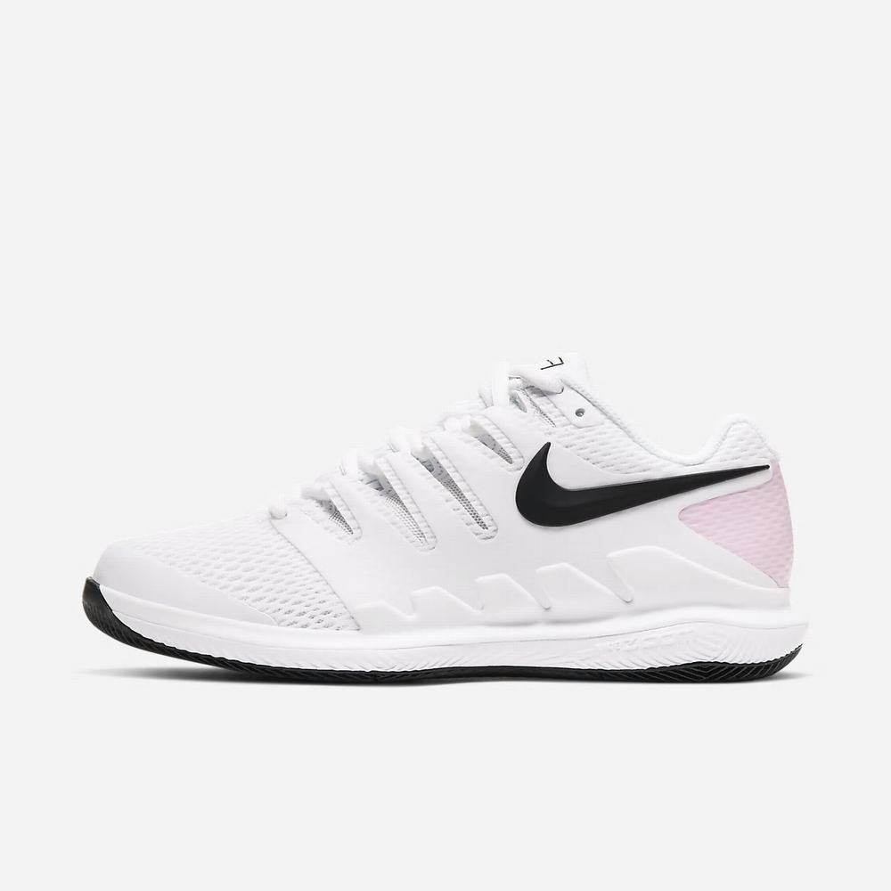 Chaussure De Tennis Nike NikeCourt Air Zoom Vapor X Blanche 1402-798 White/Pink Foam/Black Femme | IMI-24525515